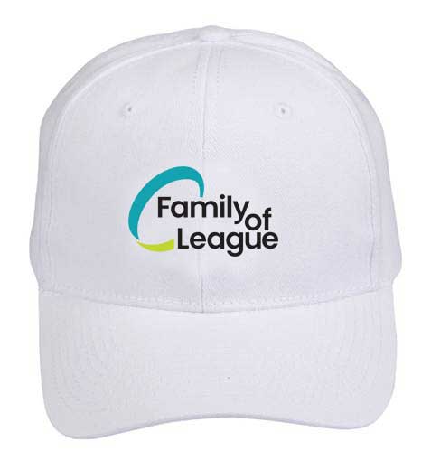 CH01 Heavy Brushed Cotton Cap....Embroidered Family of League Logo